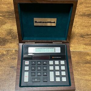 Vintage Alcraft Solar Dual Power Calculator From 1990s with Business Logo